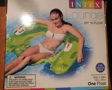 Intex Sit 'N Float 60x39in. Inflatable Lounge Green