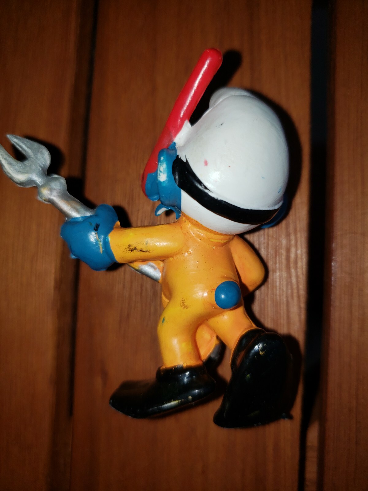 Smurfs 20120 Frogman Smurf Scuba Diver Snorkel Vintage Toy Figure PVC