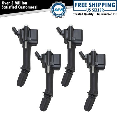 4 Piece Engine Spark Ignition Coil Kit Direct Fit for Cruze Malibu Volt