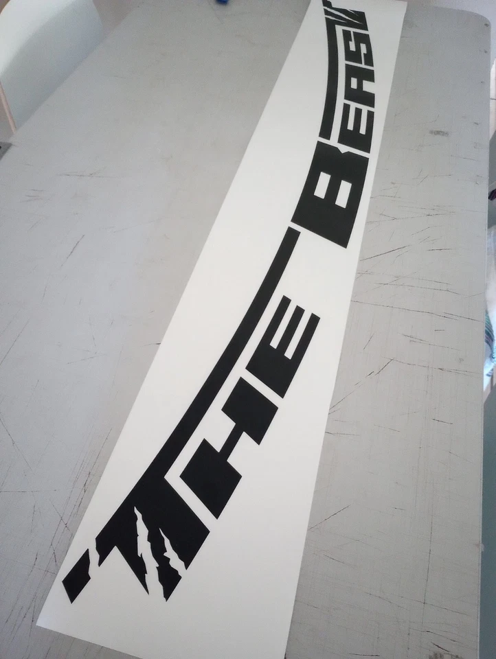 Se adapta a Subaru wrx impreza outback forester sti LA BESTIA parabrisas calcomanía pegatina Foto 4 de 4