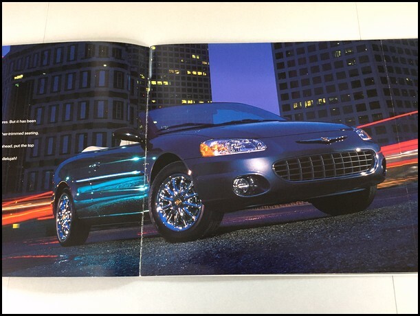 2003 Chrysler Sebring Convertible 24-page Original Car Sales