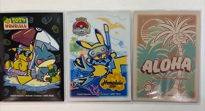 Pokémon Worlds 2024 Championships Honalulu Hawaii Complete Sleeve Set 1PC Each