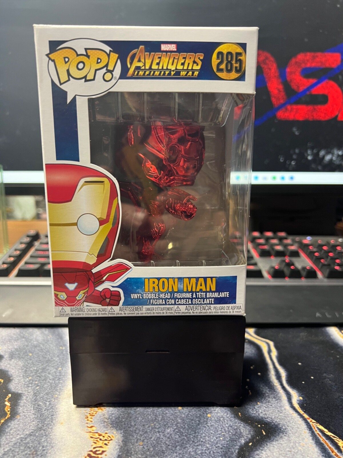 Funko Pop 285 Ironman Exclusive Red Chrome, See Pics