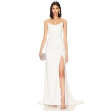 Noel  Jean by Katie May Belle Strapless Mermaid Wedding Gown Off White Size XS