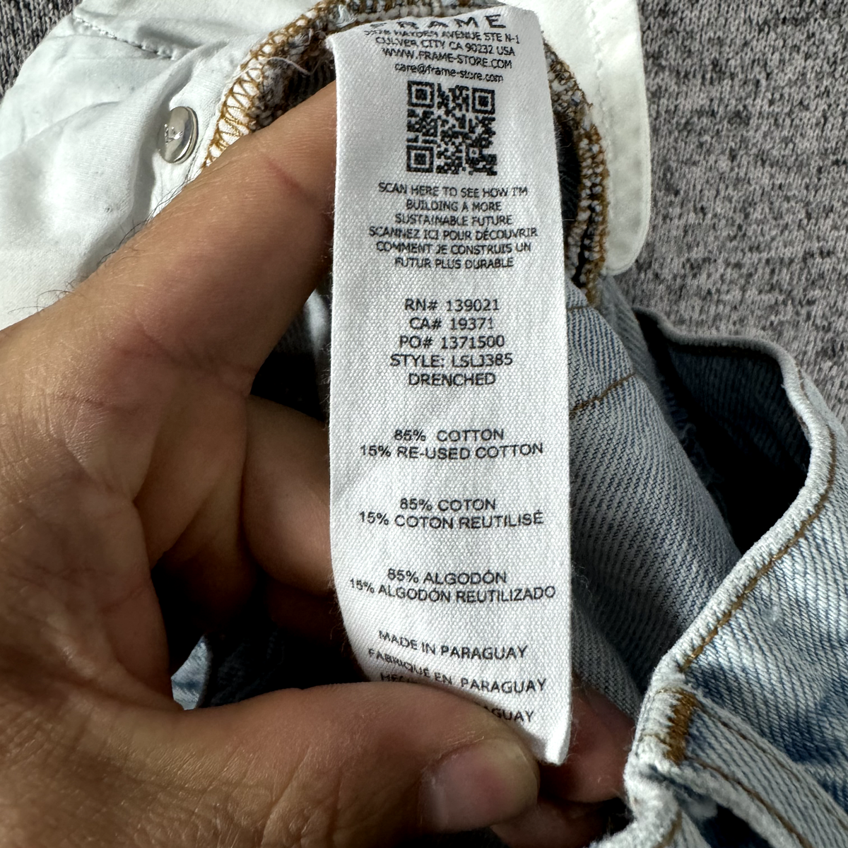 Frame Denim Women's Size 25 Light Wash Distressed Le Slouch Jeans