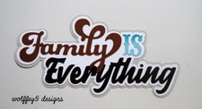 CRAFTECAFE FAMILY KIDS TITLE premade paper piecing scrapbook diecut piece page