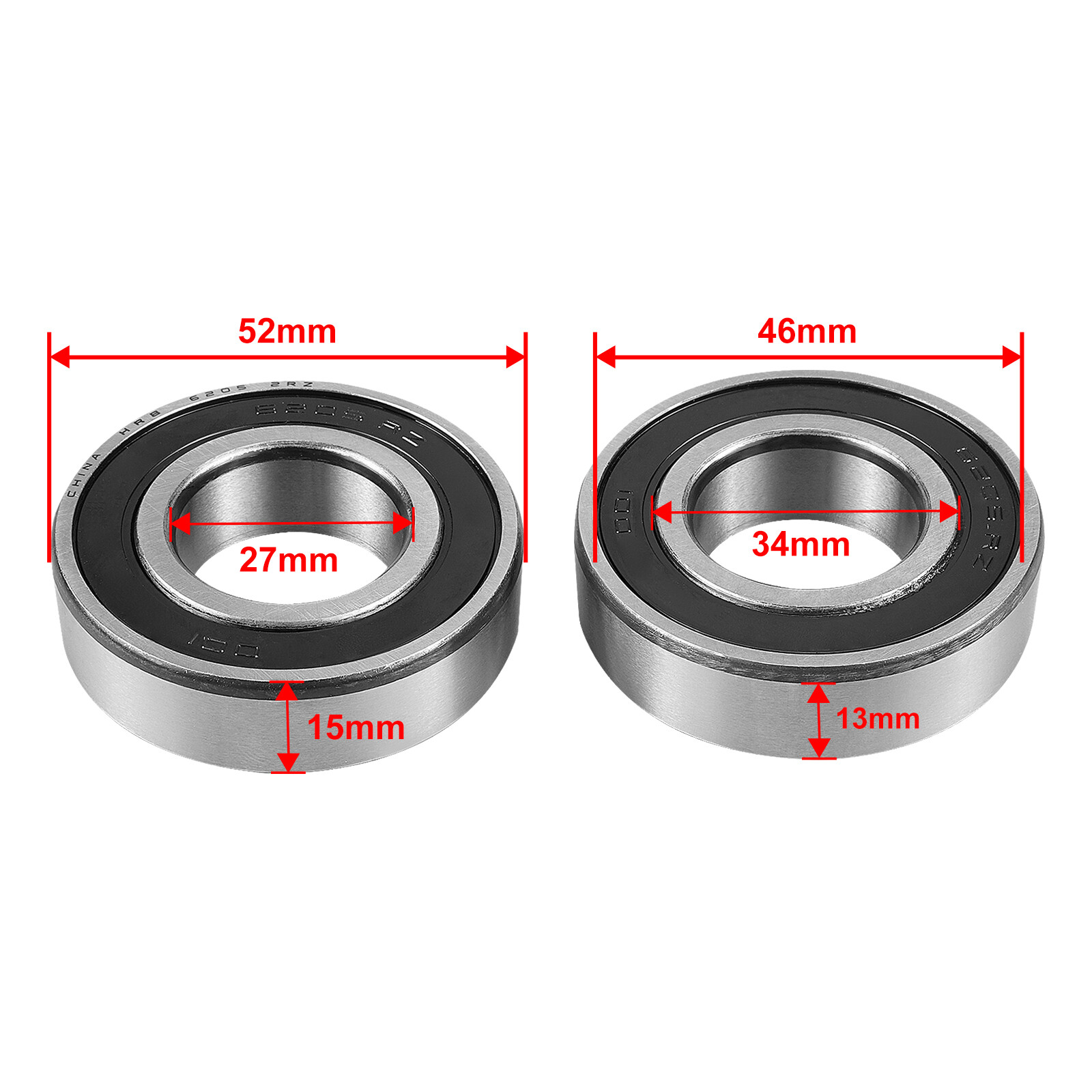 2PCS Front NonABS Wheel Bearing Kits for Harley Road King Anniversary