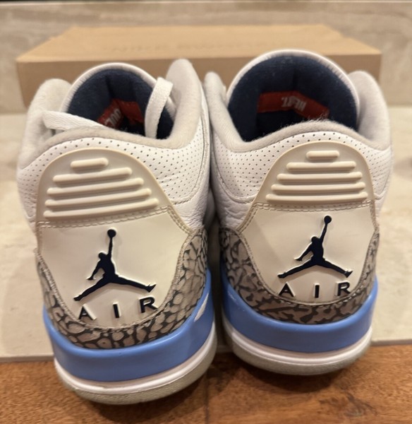 Jordan 3 Retro Mid UNC Talla 8.5 CT8532-104 University Blue White OG Raro para Hombre 4