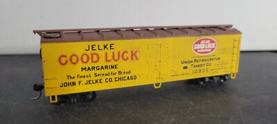 BC04 HO Scale Train Car JELKE GOOD LUCK MARGARINE UNION REFRIDGE TRANS CO 10805