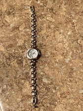 Disney Mickey Watch Silvertone Link Bracelet