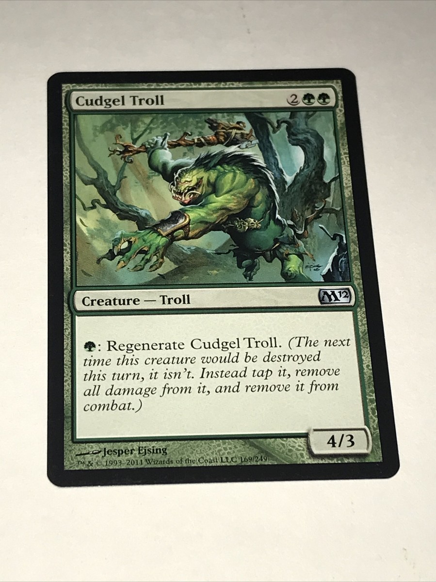 troll mtg cards Magic the Gathering MTG Gluttonous Troll (327) Throne of Eldraine LP