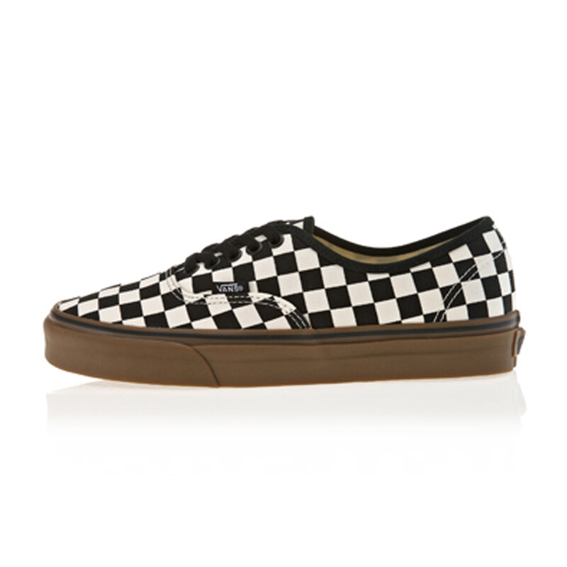 VANS Authentic Checkerboard Shoes Sneakers - Black/White/Gum
