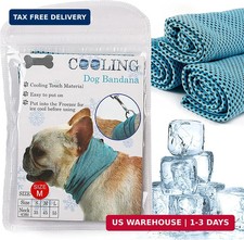 Dog Cooling Bandana Collar, Dog Bandanas Ice Instant Cooling Pet Bandana Scarf C