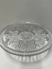 Shannon Crystal by Godinger Dublin Footed Round Cake Stand Plate with Box 12"