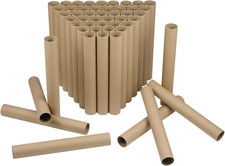 50 Pack Cardboard Tubes for Crafts - 1.57 X 11.81 Inches - Brown Toilet Paper Em