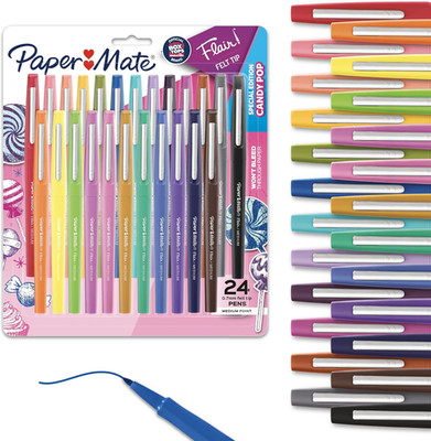 Flair Felt Tip Pens Medium Point 0.7 Millimeter Marker Pens Back to School Suppl