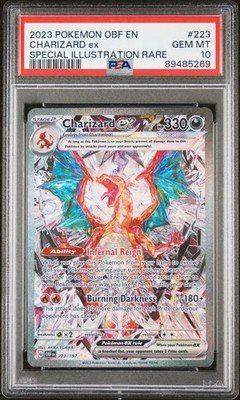 2023 Pokemon Obsidian Flames Charizard Ex #223 GEM MT PSA 10