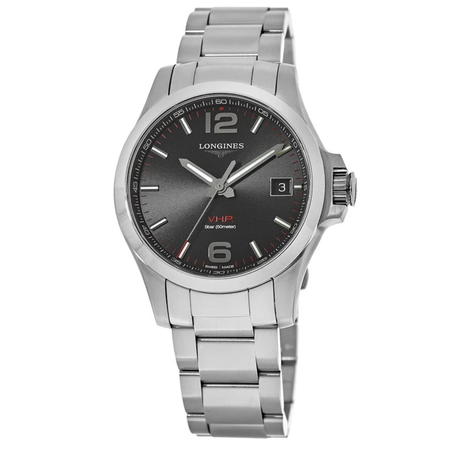 Nuevo Longines Conquest V.H.P. Reloj para hombre 41 mm esfera negra L3.716.4.56.6