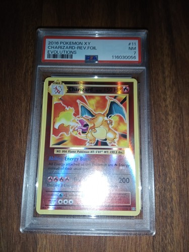 Pokémon TCG Charizard Evolutions Reverse Holo #11 PSA 7
