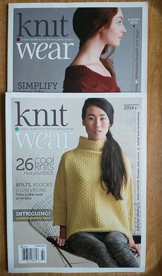 Lot of 2 Knit Wear Magazines 2011 2014 Simple Handknits Patterns Sweaters 