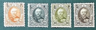 LUXEMBOURG O66 O67 O69 O71 Lovely Mint Light Hinged Issues