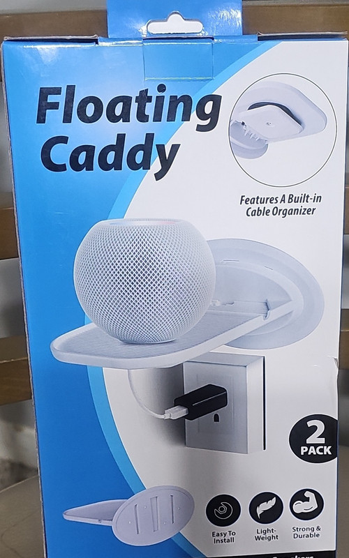 Wall Mounted Shower Shelf 2-Pack White Holds Up to 10 lbs