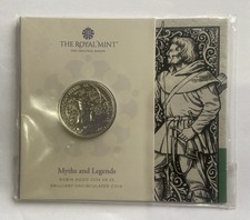 2024 Robin Hood Myths and Legends UK £5 BU Coin Royal Mint Pack  