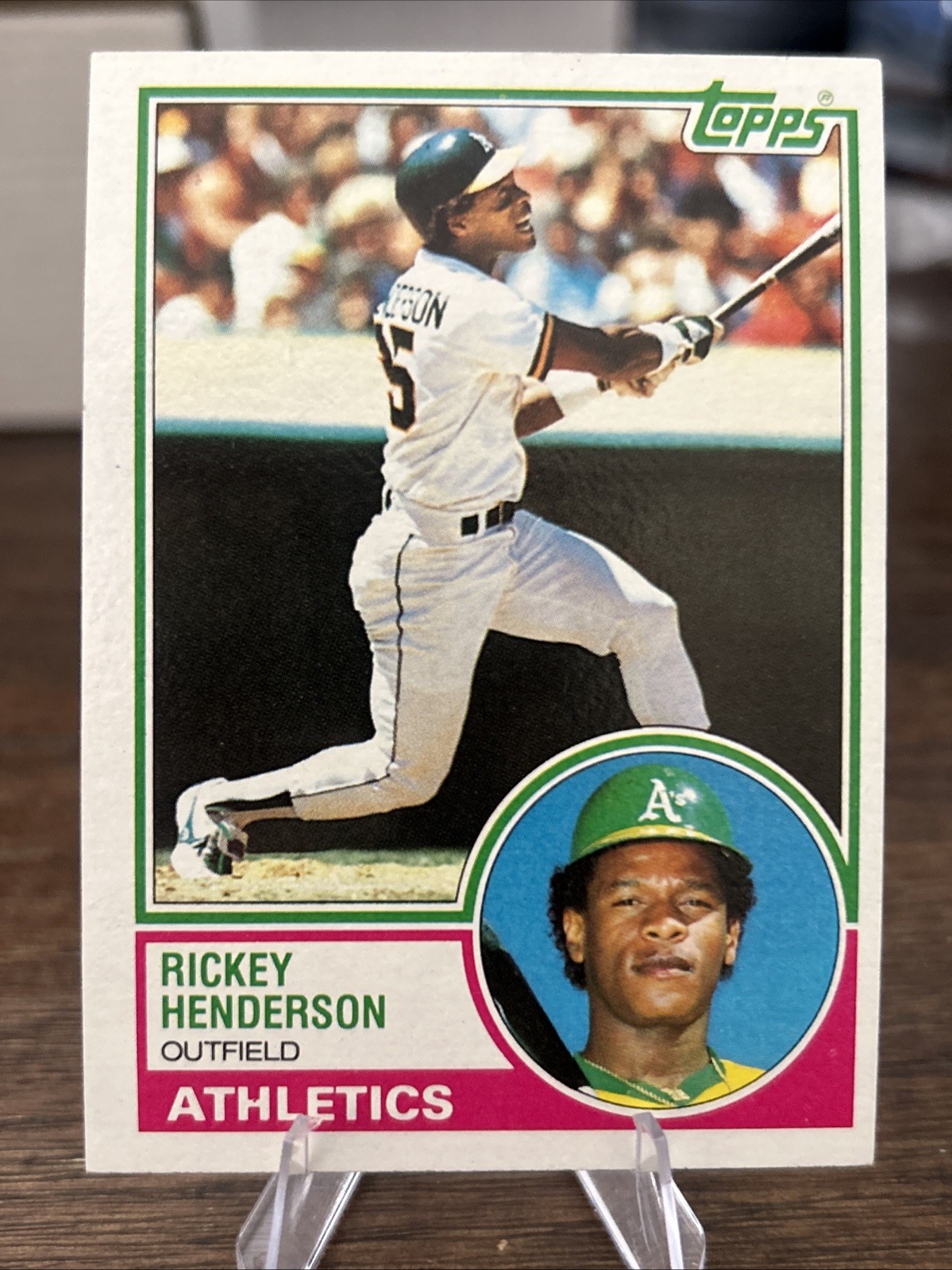 1983 Topps - Rickey Henderson #180 EX Ungraded Condition Oakland Athletics HOF