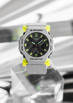 Casio G Shock GA 2300MW 8AJF Virtual Mix Grey Yellow Green Compact