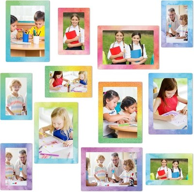 12 Pcs Gradient Magnetic Picture Frame 4 x 6 Inch, 4 x 2.5 Inch