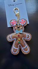 Disney Baublebar Mickey Mouse Holiday Puff Gingerbread Man Bag Charm, key charm
