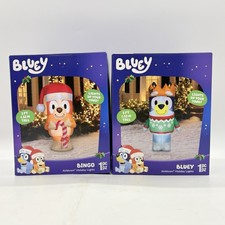 Bluey  Bingo Christmas Inflatable 5 FT Lighted Yard Decor Outdoor Holiday Gemmy