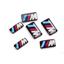 Bmw M Sport Alloy Wheel Rim Badge Emblem Self Adhesive Stickers 4pcs