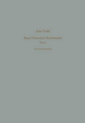 Basic Numerical Mathematics - 9783034872317