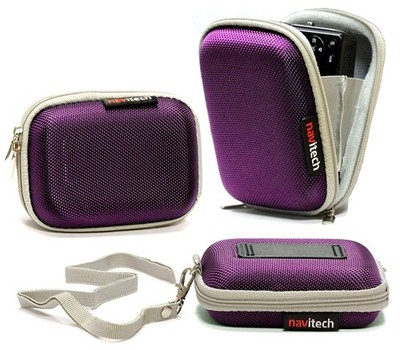 Navitech Purple Camera Case For The Lincom 2.7'' Digital Camera