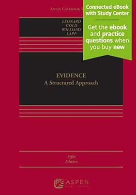 Evidence: A Structured Approach - Hardcover, by Leonard David P; - Very Good