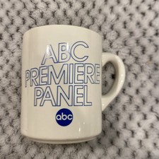 ABC American Broadcasting Company Premiere Panel Coffe Mug Vintage