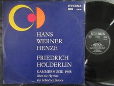 HANS WERNER HENZE Kammermusik 1958 / LP DDR 1...