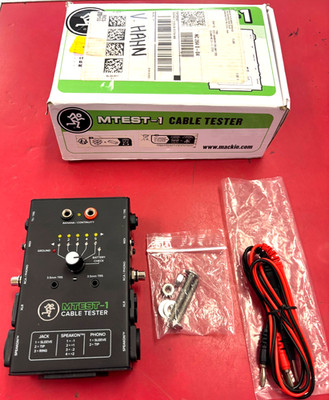 Mackie MTest-1 Cable Tester *NIB*