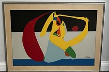 Joan Miró Large Untitled Signed Screenprint 