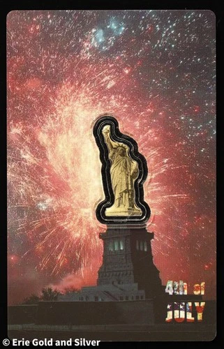 2025 Niue 4th of July Statue of Liberty Shaped 1/1000 oz Gold Coin