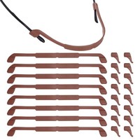 Brillenband 8 StüCk Silikon Sport Brillenband Sonnenbrillenhalter Braun