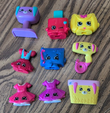 9 Shopkins McDonald's Collectible Toy Figures dated 2012-2018
