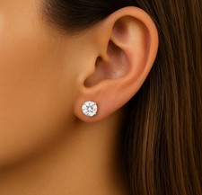2.00 CTW Lab Grown Diamond Stud Earrings - VS...