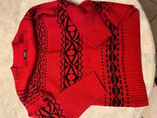 CHAPS Medium Red Pullover Sweater