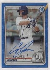 2020 Bowman Chrome Prospects Blue Refractor /150 Cooper Johnson #CPA-CJ Auto 6t4