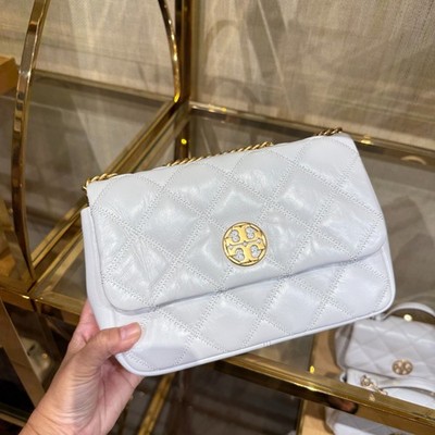【新品・未使用】保存袋付　Tory Burch ホワイト ビジネスバッグ TORY BURCH（トリーバーチ） 並行輸入 ショルダーバッグ エラ 145613