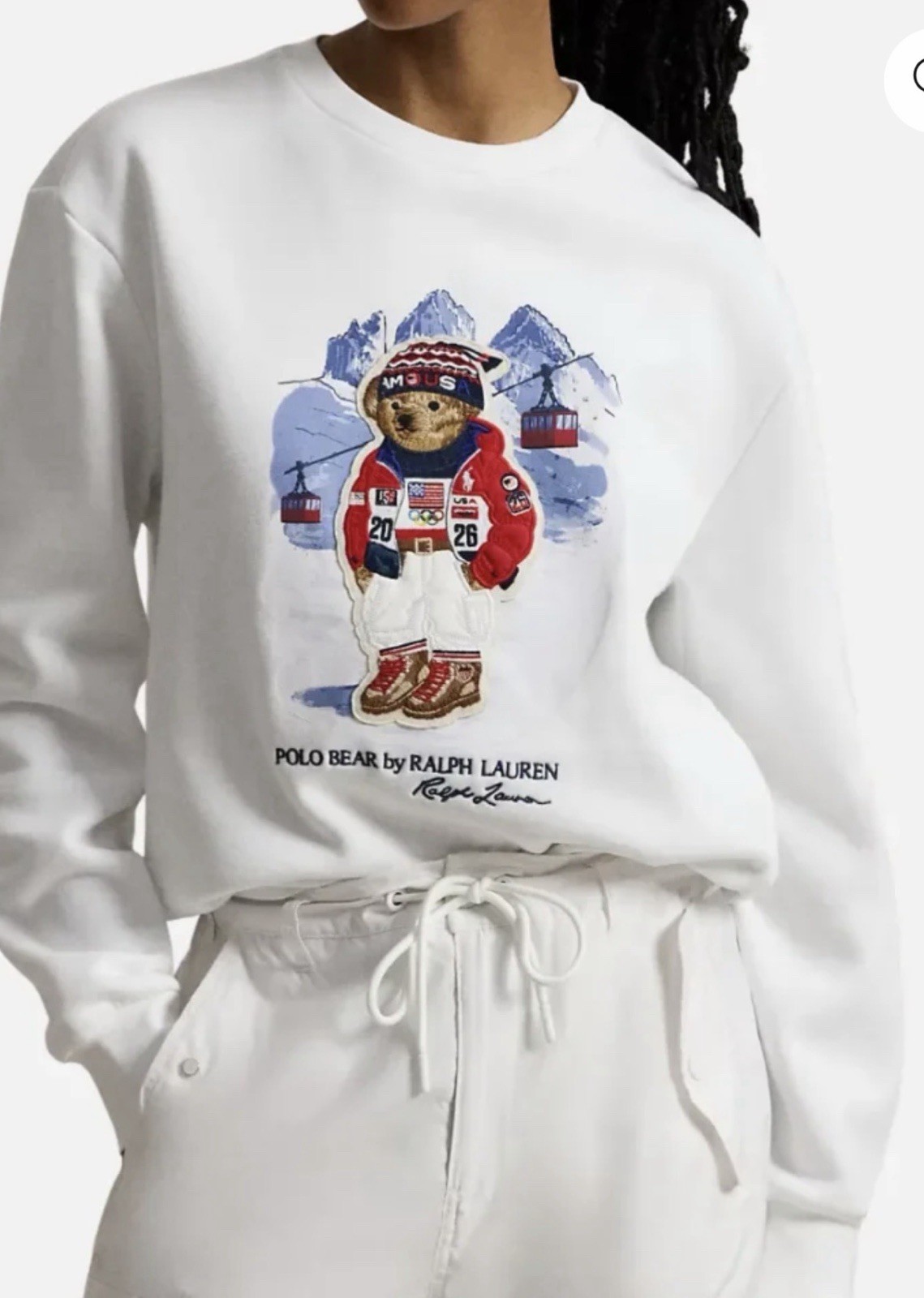 Polo Ralph Lauren Olympic bear sweatshirt Taylor Swift size Medium NWT On hand! thumbnail 3