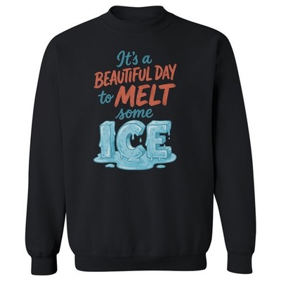 Beautiful Day To Melt Some ICE - Anti-Ice Protest Unisex Crewneck Sweatshirt