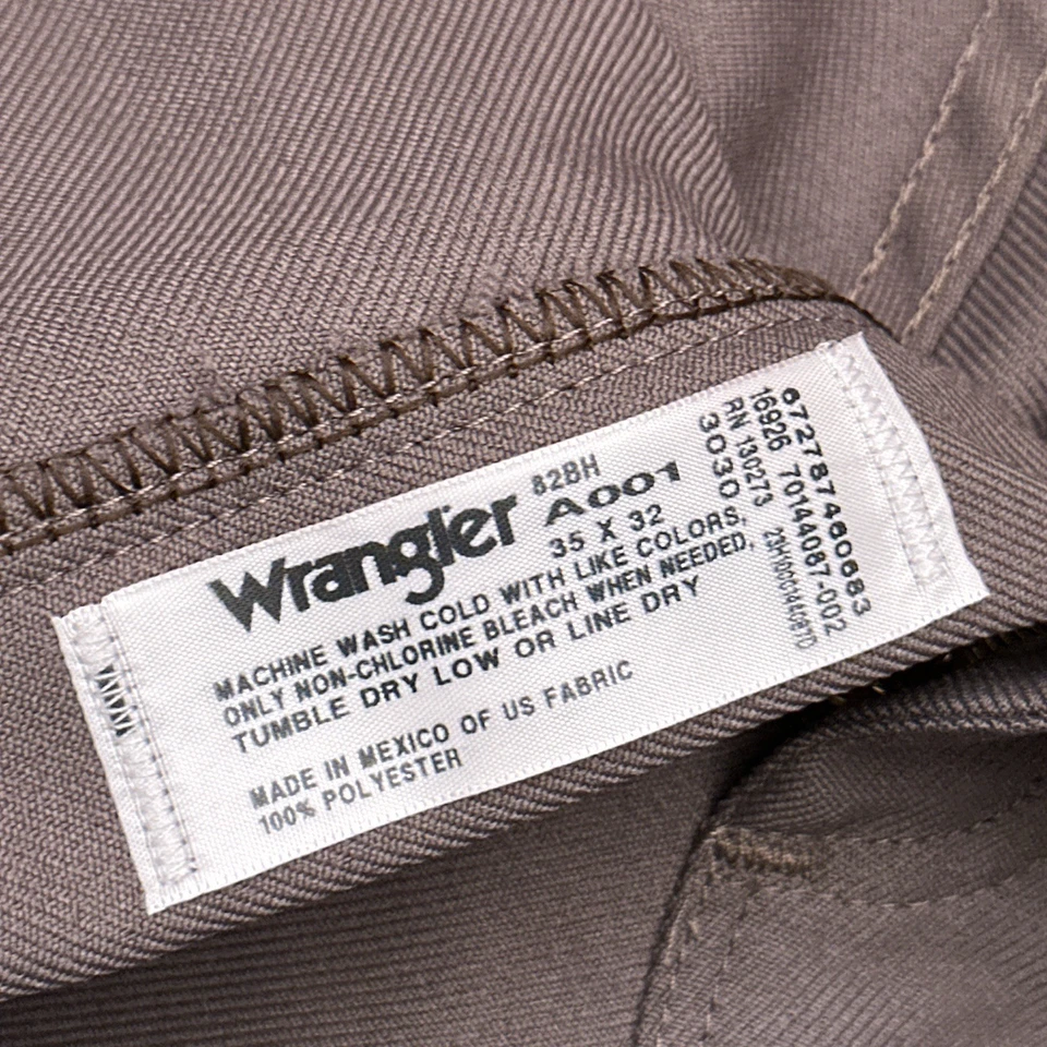 Vestido jeans Wranger Wrancher masculino 35x32 ocidental bétula marrom cowboy conforto 82BH - Imagem 4 de 4